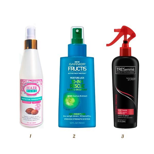 Productos para proteger el cabello del calor en spray