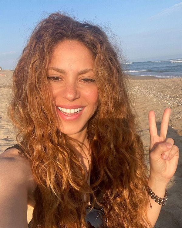 Shakira en la playa