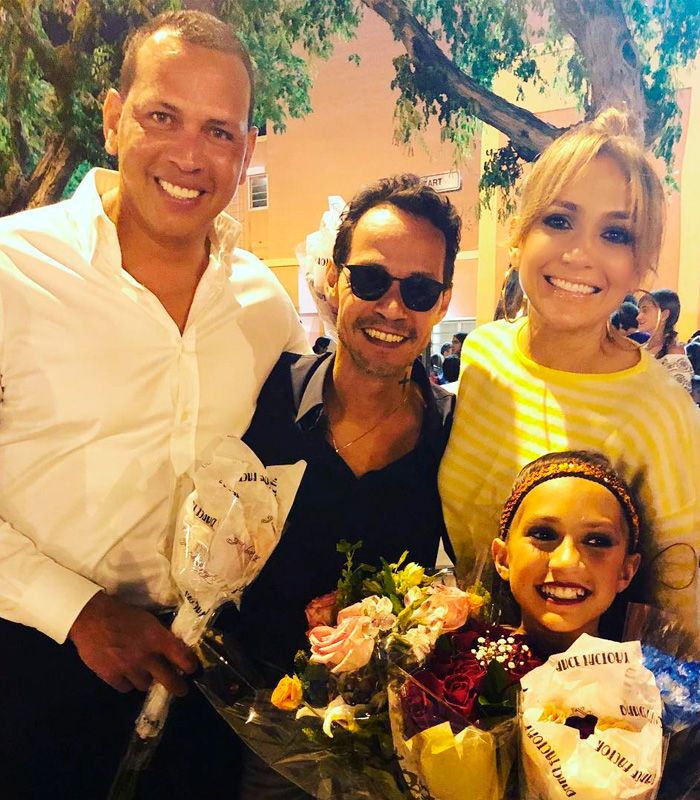 Alex Rodríguez, Jennifer Lopez y Marc Anthony