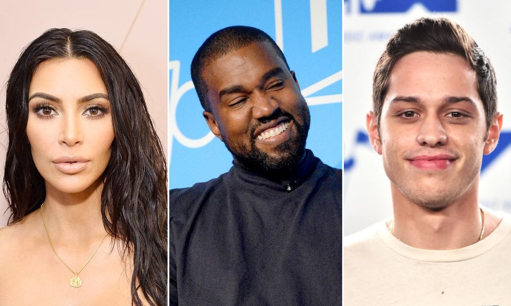 Kim Kardashian, Kanye West y Pete Davidson