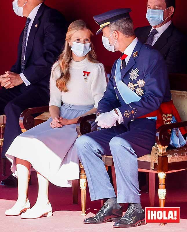 Princesa Leonor y rey Felipe