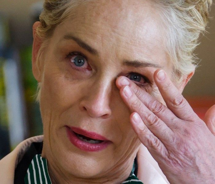 Sharon Stone, emocionada