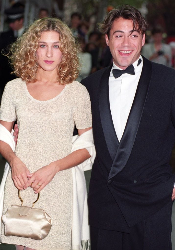 Sarah Jessica Parker, con su entonces novio Robert Downey Jr., en mayo de 1991