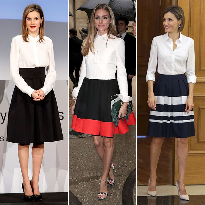 Olivia Palermo y doña Letizia