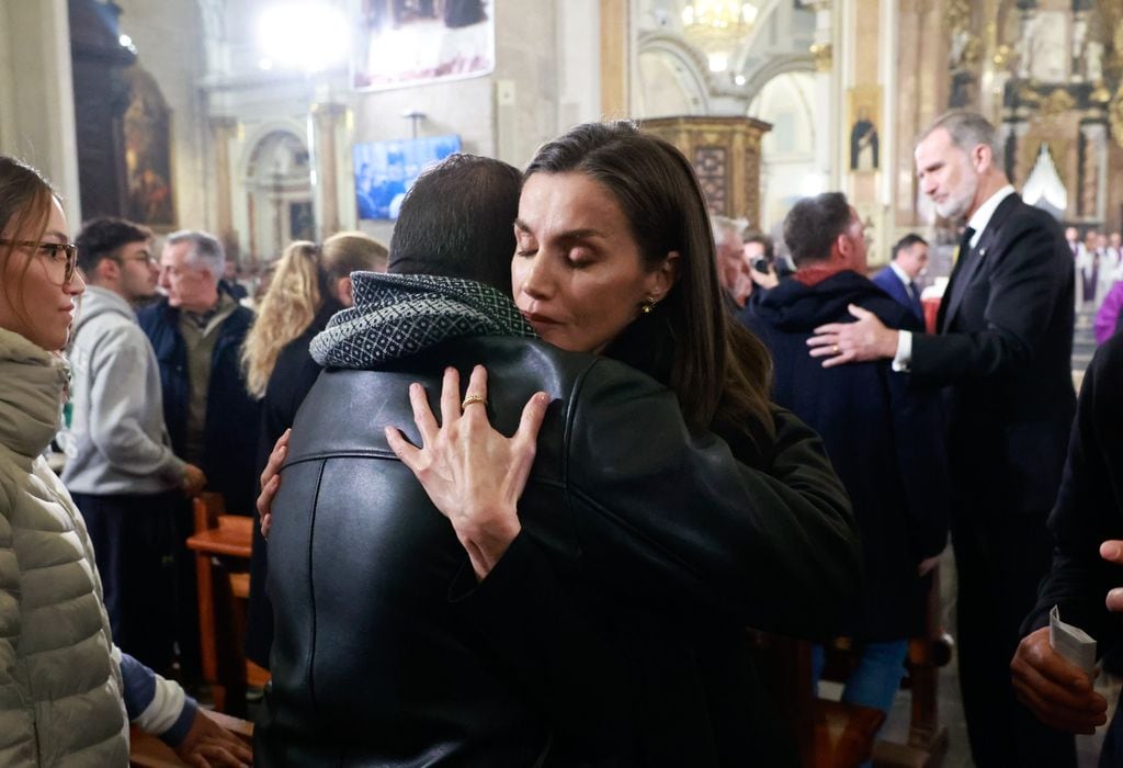 La Reina Letizia en la misa conmemorativa a las víctimas de la DANA de Valencia