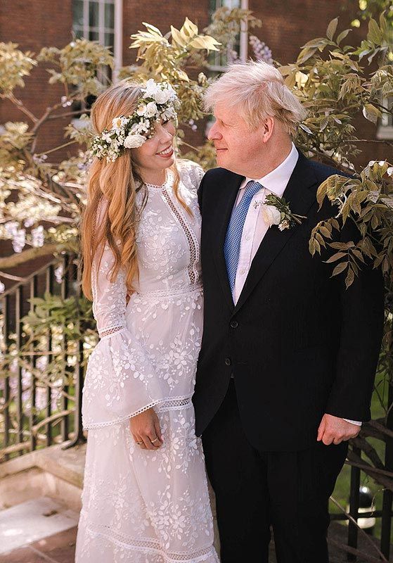 Boris Johnson y Carrie Symonds