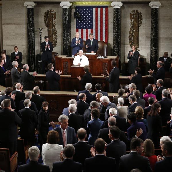 El Papa Francisco se ha convertido en el primer Pontífice en hablar ante el pleno del Congreso de los Estados Unidos
