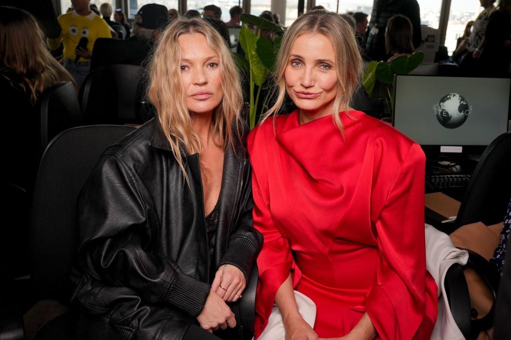 Kate Moss y Cameron Diaz en el desfile de Stella McCartney en Paris Fashion Week