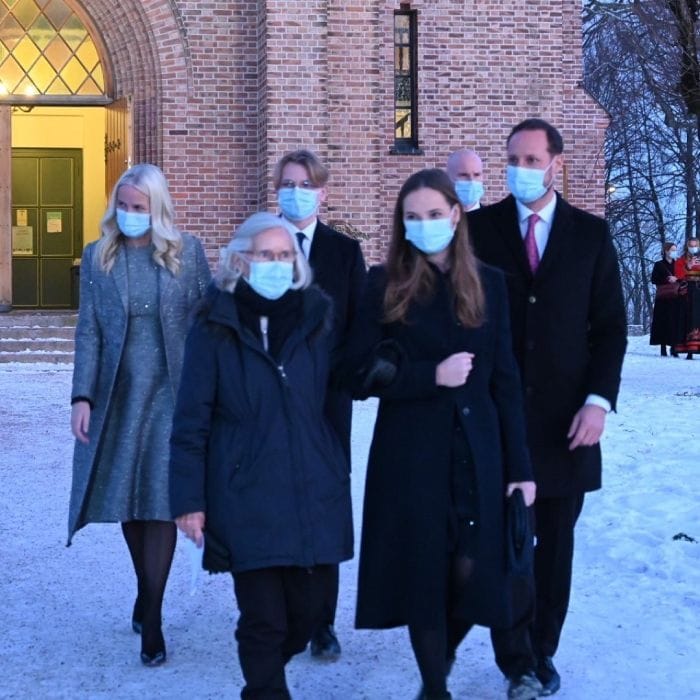 La Familia Real noruega celebra la Navidad asistiendo a un servicio religioso