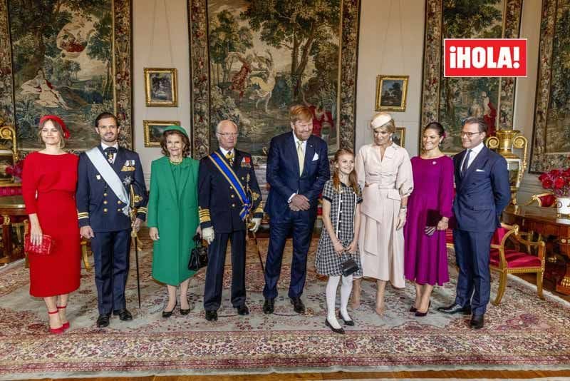 La Familia Real sueca, con los reyes Guillermo y Máxima