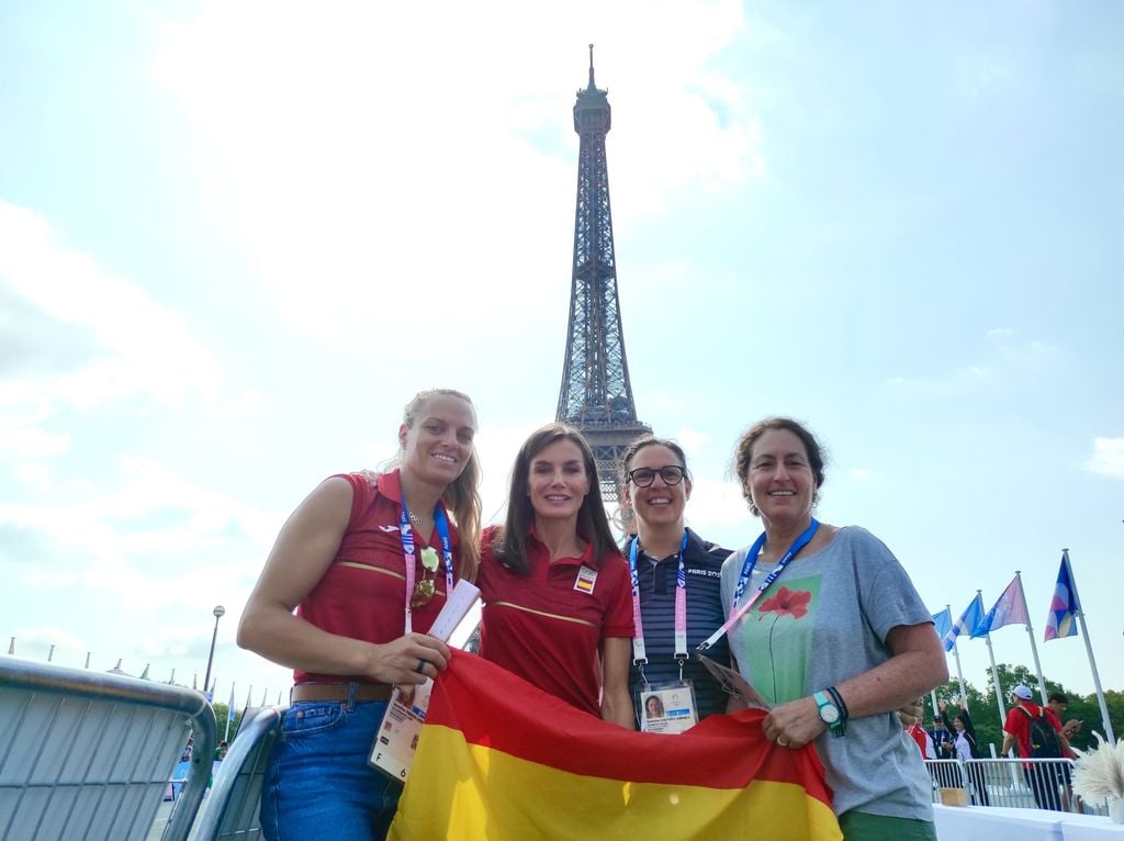 La Reina ha asistido a la competición de atletismo de 20 km marcha femenino en los Juegos Olímpicos 