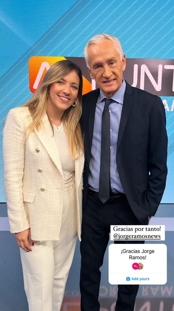 Valeria González y Jorge Ramos