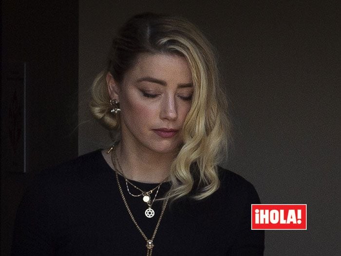 Imagen de Amber Heard tras escuchar la sentencia del juicio 