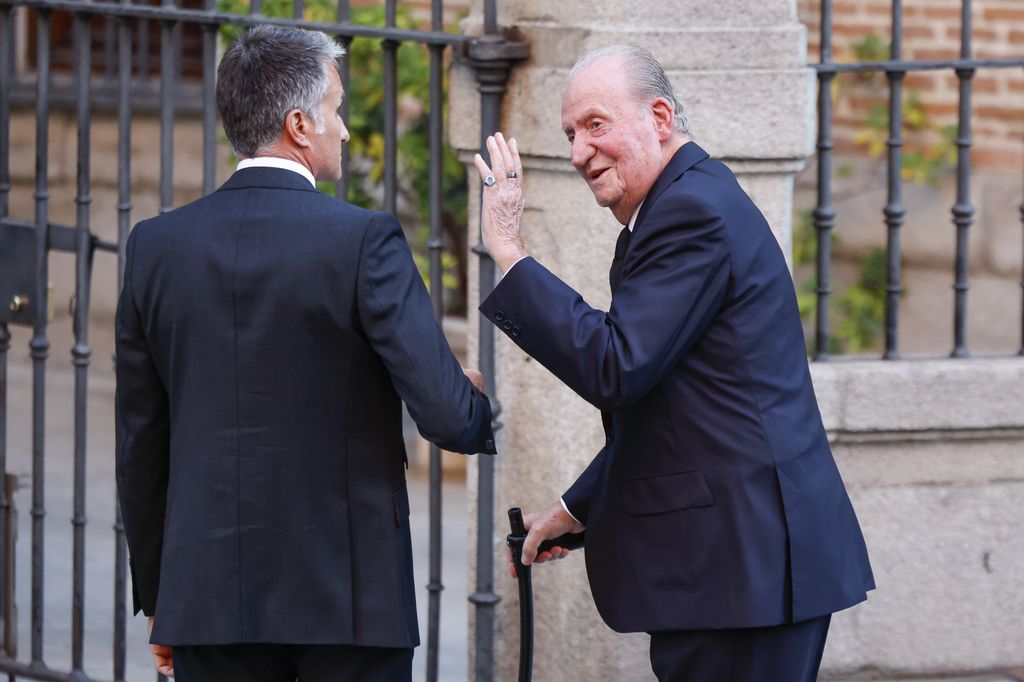 El rey Juan Carlos a su llegada a la Catedral 