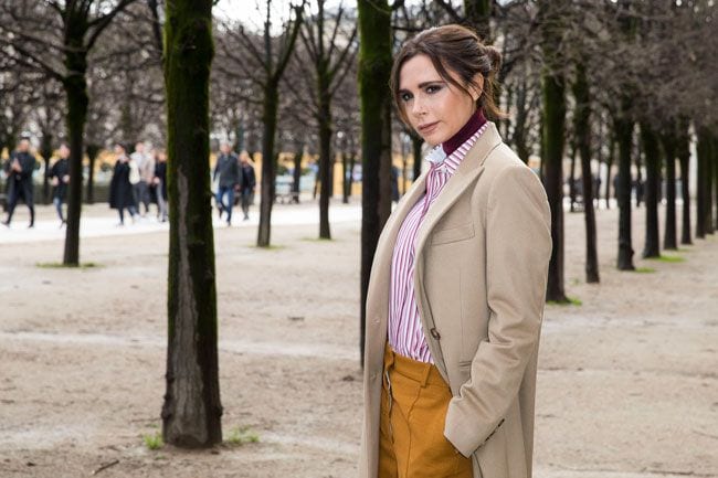 Victoria Beckham durante la Semana de la Moda Internacional