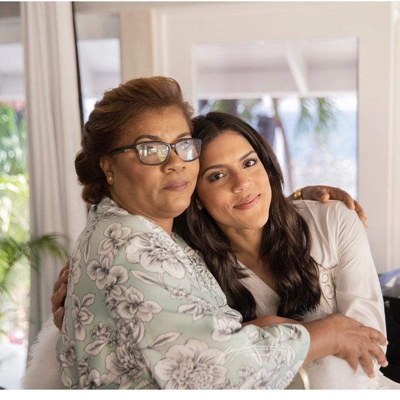 Francisca Lachapel y su mamá