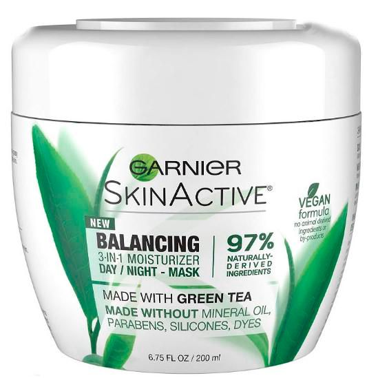 productos pieles grasas garnier skin active balancing 3 in 1 face moisturizer with green tea