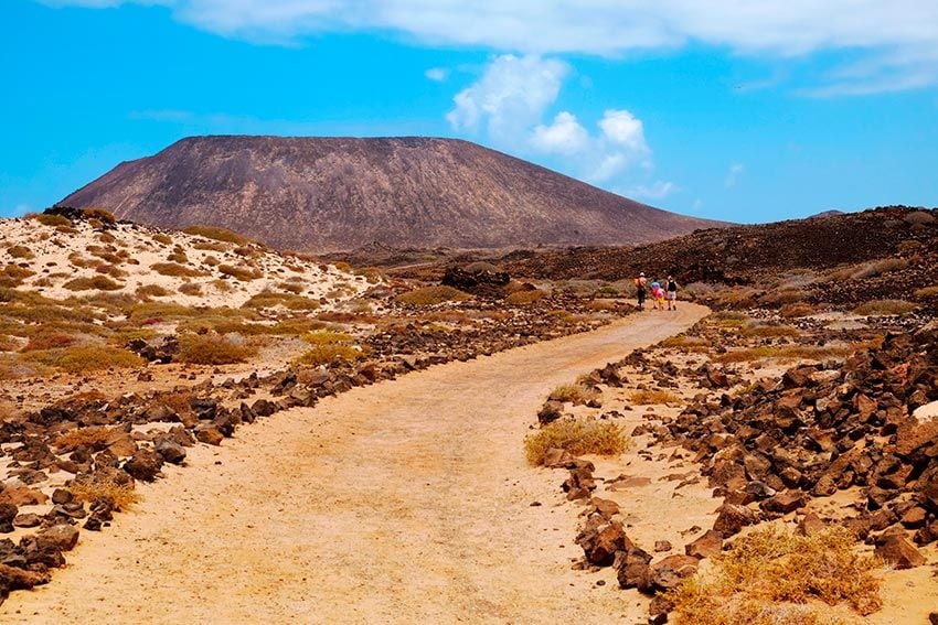 Caldera de la Montaña, isla de Lobos, Fuerteventura