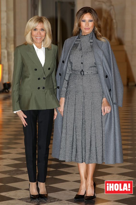 Brigitte Macron y Melania Trump