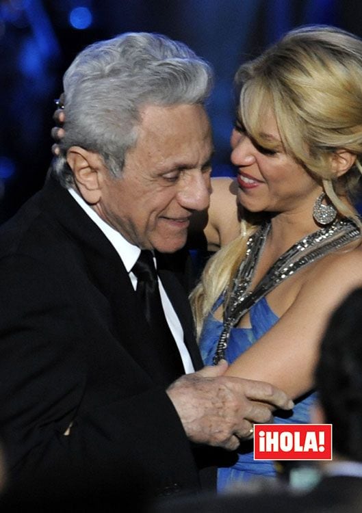 Imagen de Shakira con su padre