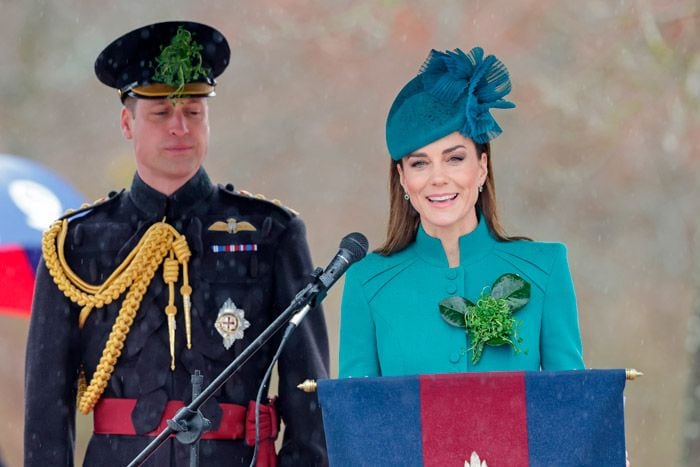 Los príncipes de Gales celebrando el Día de San Patricio