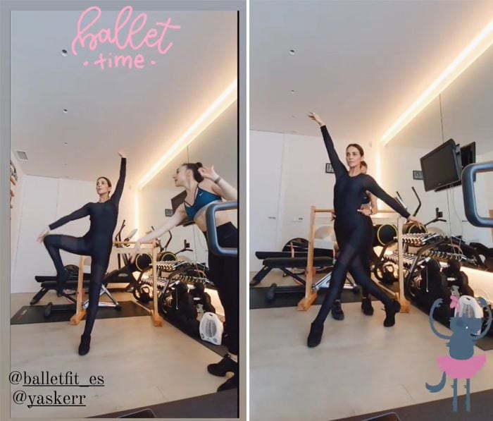 Paula Echevarría haciendo ballet