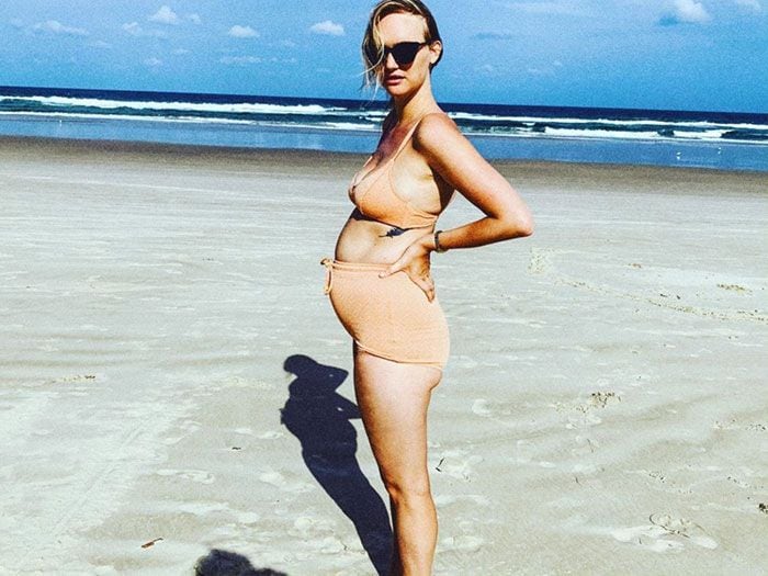 Gemma Ward embarazada bikini