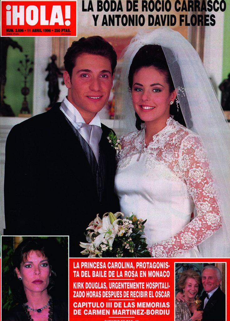 PDF. Reportaje. 31/03/1996. Finca Yerbabuena. Boda de Rocío Carrasco y Antonio David Flores. Hola 2.696 .11 abril 1996