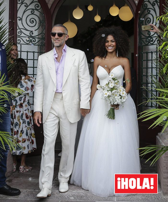 Boda de Vincent Cassel y Tina Kunakey