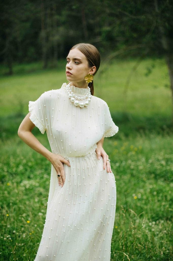 Vestido para novias con mucho pecho de Immaclé