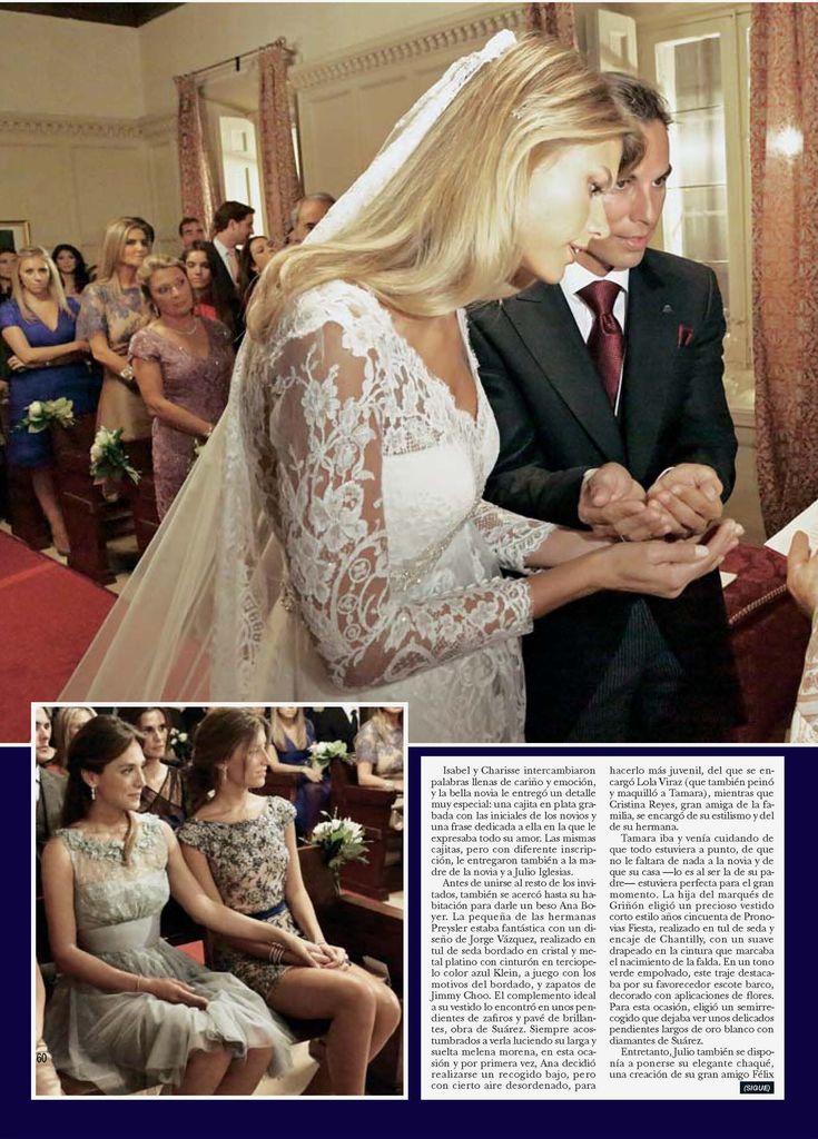 Boda de Julio Iglesias Jr. y Charisse Verhaert