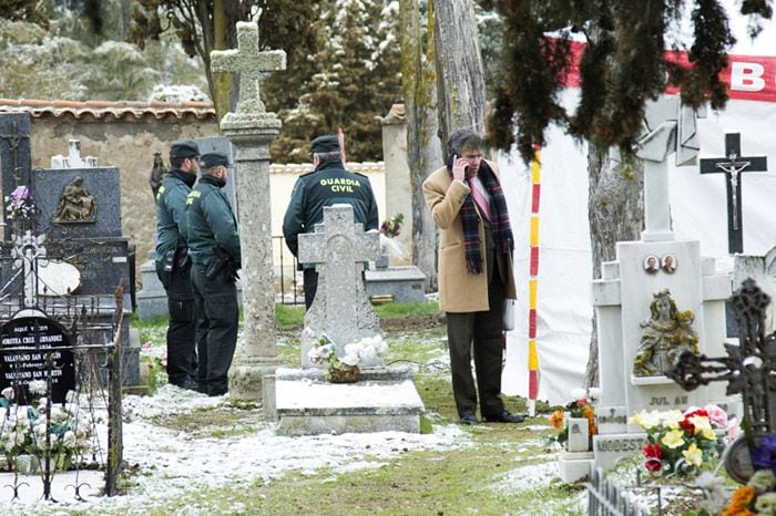 Exhumación de los restos de Leoncio González de Gregorio,