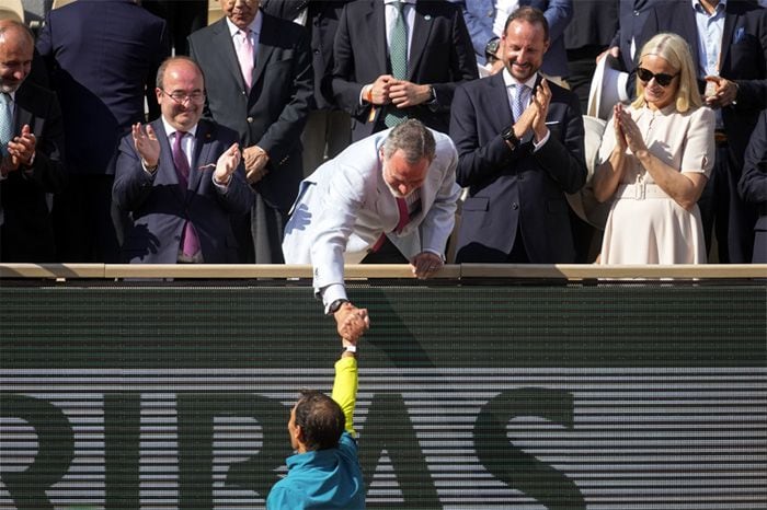 El rey Felipe y Rafa Nadal