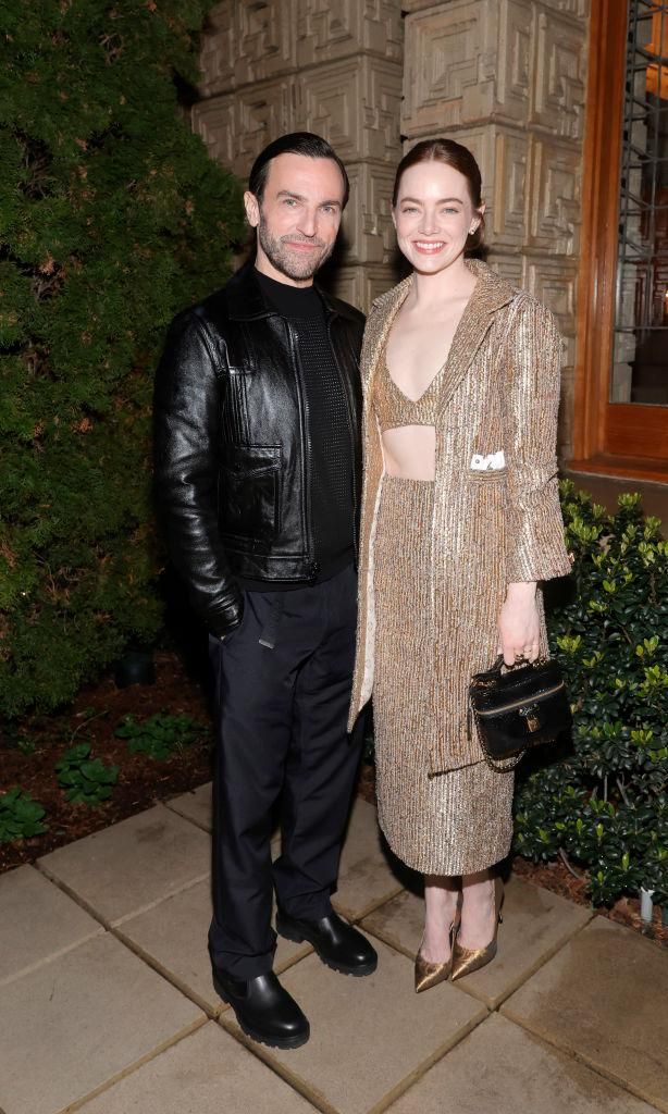Emma Stone con Nicholas Ghesquière en la gran noche