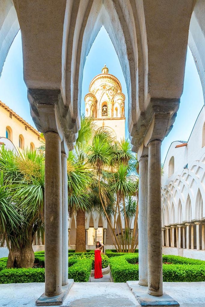 Claustro del Paraíso en Amalfi, Italia