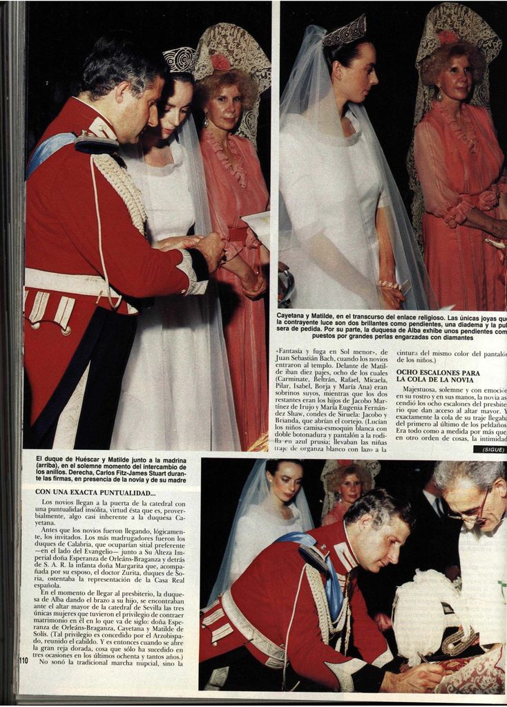 La gran boda sevillana del duque de Alba y Matilde Solís