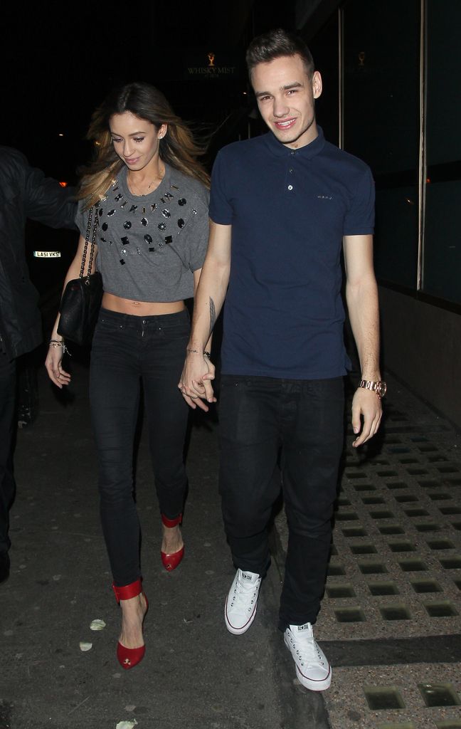 Liam Payne y Danielle Peazer el 2 de abril de 2013 en Londres