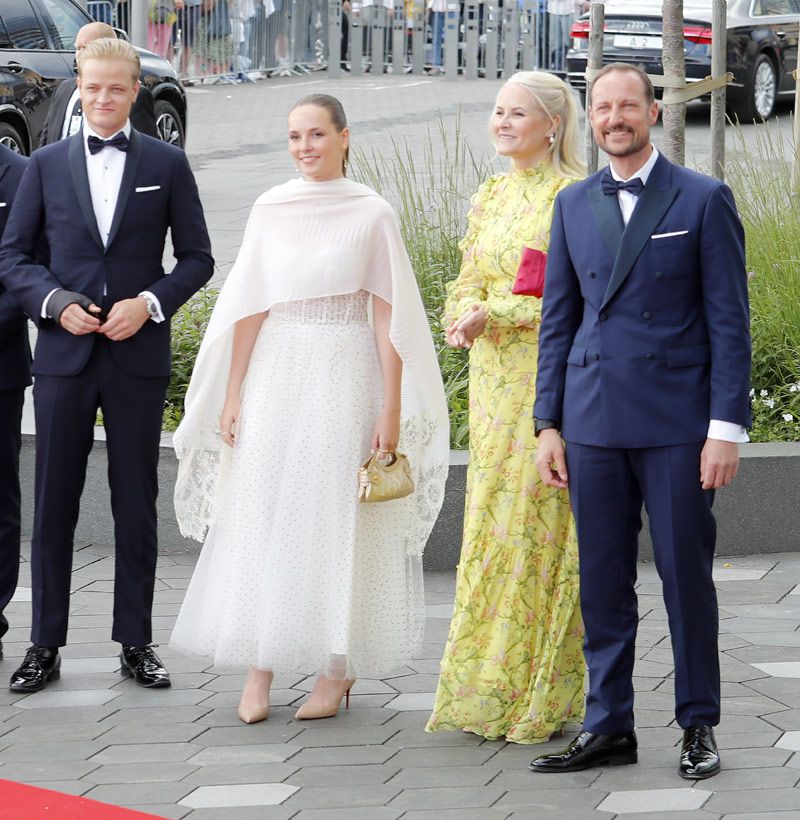 Marius Borg con su familia