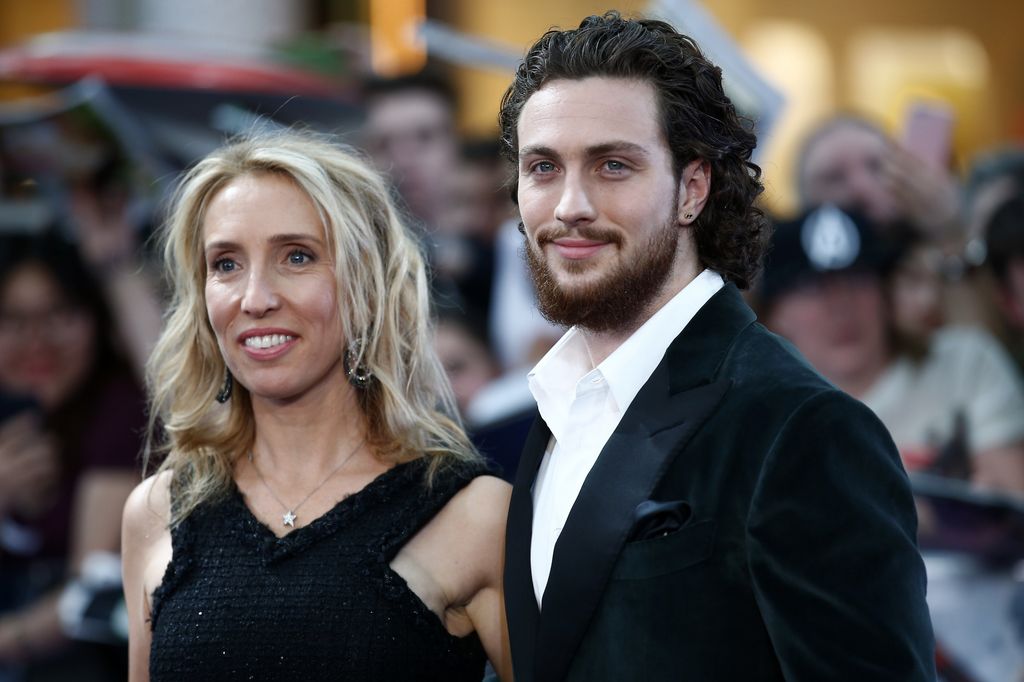 Aaron Taylor-Johnson y su mujer