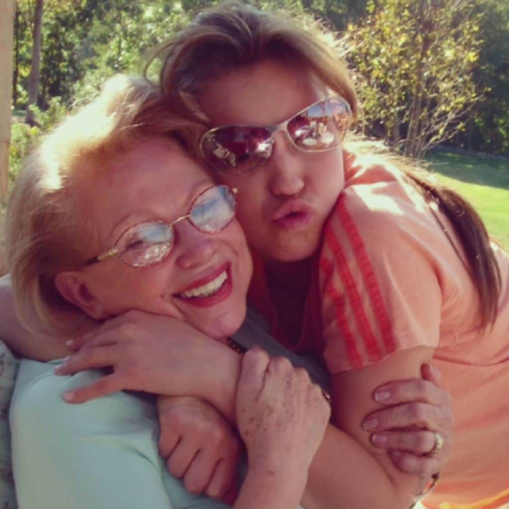 Thalía y su mamá