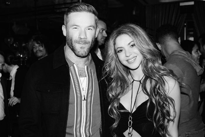 Shakira en su cumpleaños con Julian Edelman