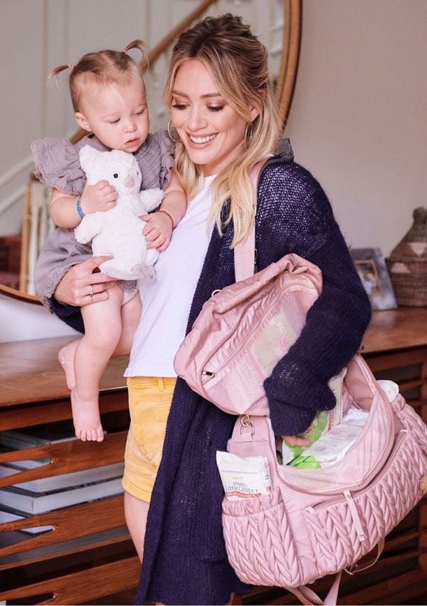 Hilary Duff con  su hija Banks