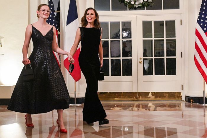 Jennifer Garner con su hija Violet en su debut público