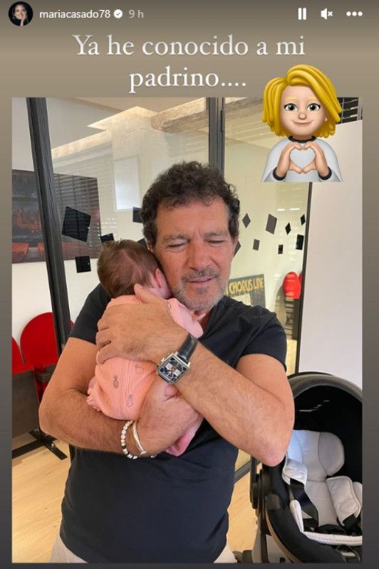 Antonio Banderas con la hija de María Casado