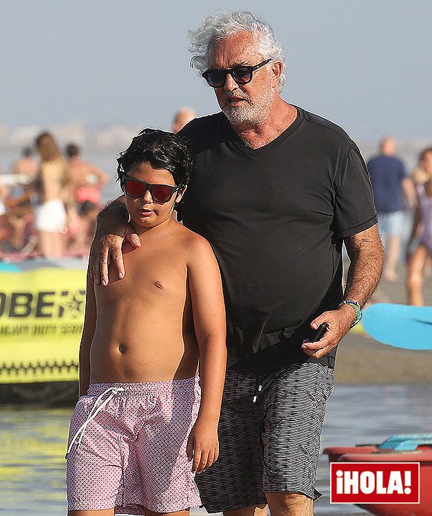 Flavio Briatore y su hijo