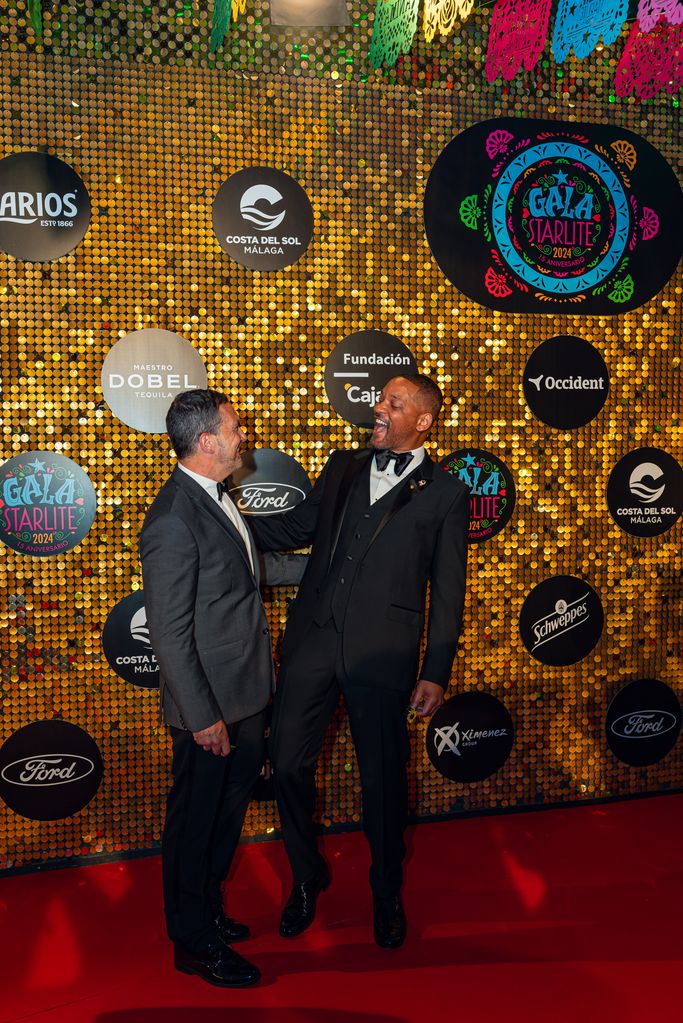 Antonio Banderas con Will Smith en la gala Starlite 2024