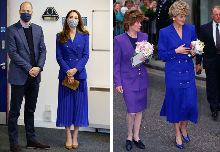 Kate Middleton copia un look ochentero de la princesa Diana en Wimbledon