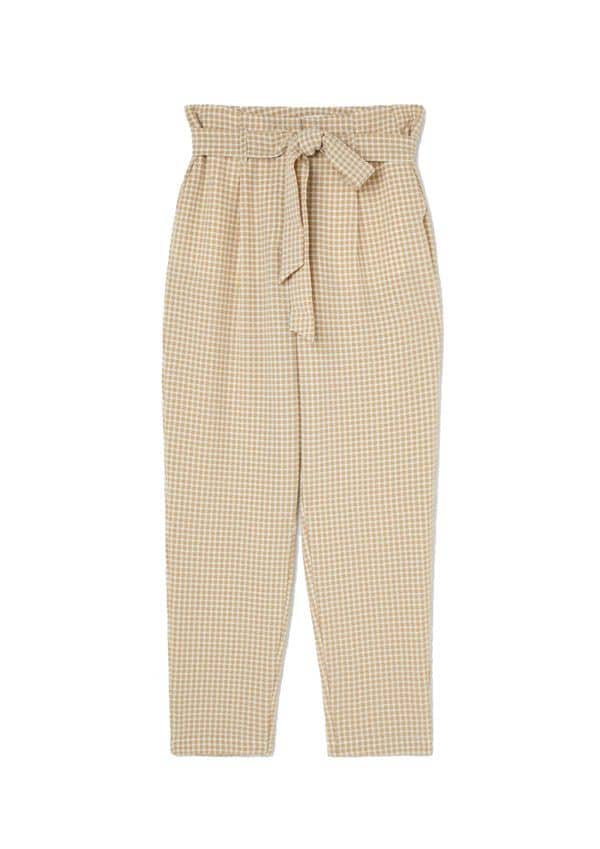 pantalones paperbag vichy