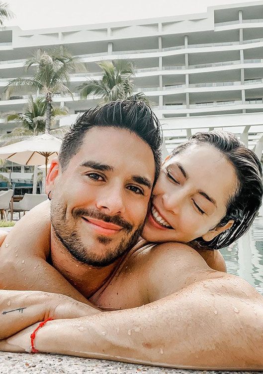 Imagen de Carmen Villalobos y Sebastián Caicedo en vacaciones 