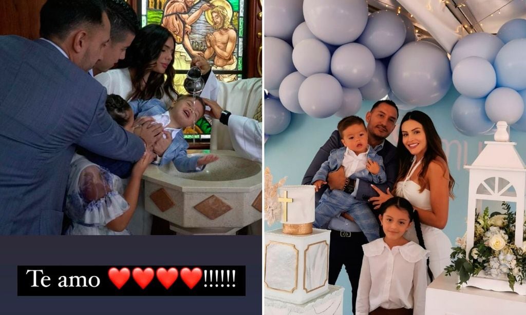 james rodr guez en el bautizo de su hijo samuel